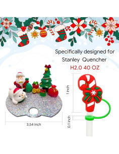 Accesorios Navideños VRHGL para Stanley Cup H2.0 40 OZ 2