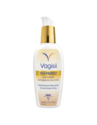 Crema Diaria Vagisil Itch Protect 56.7 g - Hidratante Íntimo Sin Fragancia