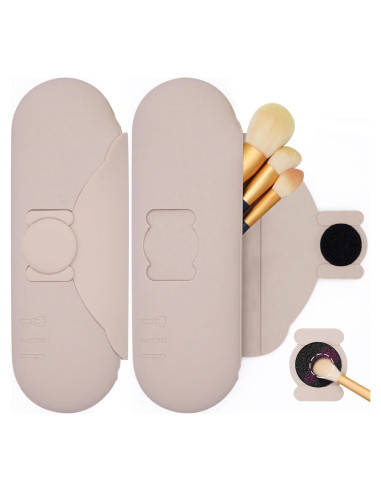 Soporte de Brochas de Maquillaje DivaDwell Depot con Almohadilla