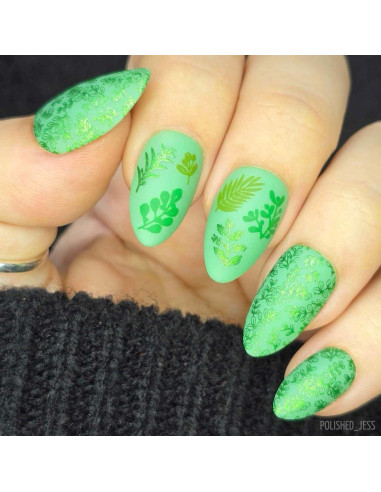 Placa de Estampado de Uñas Maniology M511 - Flores de Invierno