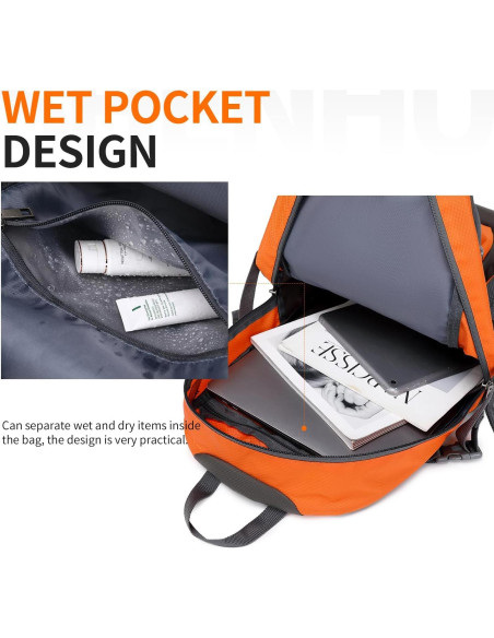 Mochila de Senderismo SHENHU 40L Impermeable Plegable Unisex Mochila de Senderismo SHENHU 40L Impermeable Plegable Unisex