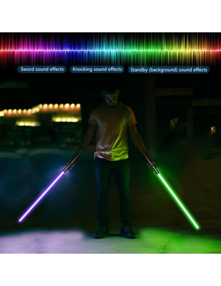 Sable de Luz YOFOTHS 96 cm RGB Metal Duelos LED Sable de Luz YOFOTHS 96 cm RGB Metal Duelos LED
