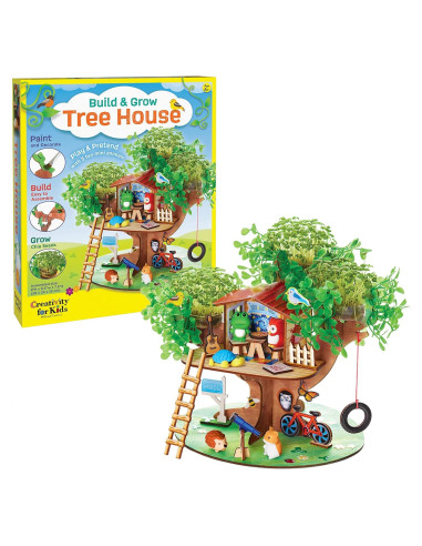 Kit de Manualidades Creatividad para Niños Casa del Árbol 3D