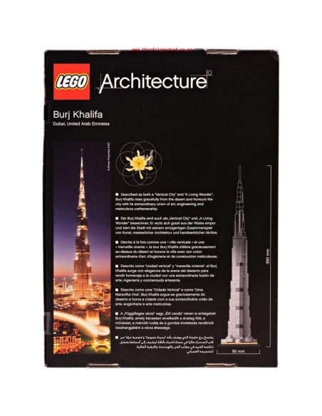 LEGO Arquitectura Burj Khalifa 21031 38 cm Edificio Emblemático LEGO Arquitectura Burj Khalifa 21031 38 cm Edificio Emblemático