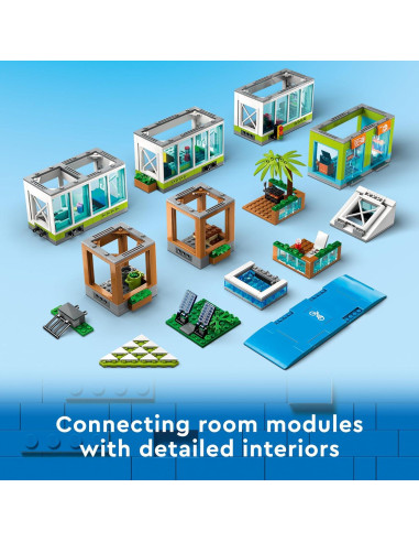 LEGO Edificio de Apartamentos 60365 con 6 Minifiguras