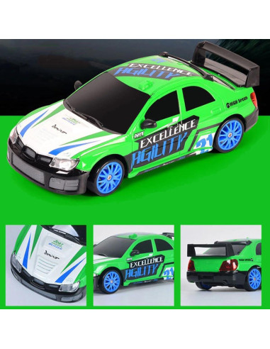 Coche RC Liberty Imports 1/24 4WD Deriva LED Neumáticos