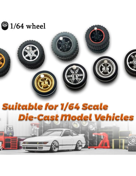 Ruedas para Modelos Diecast 1:64 WAVEIST Oro 10 Juegos Ruedas para Modelos Diecast 1:64 WAVEIST Oro 10 Juegos