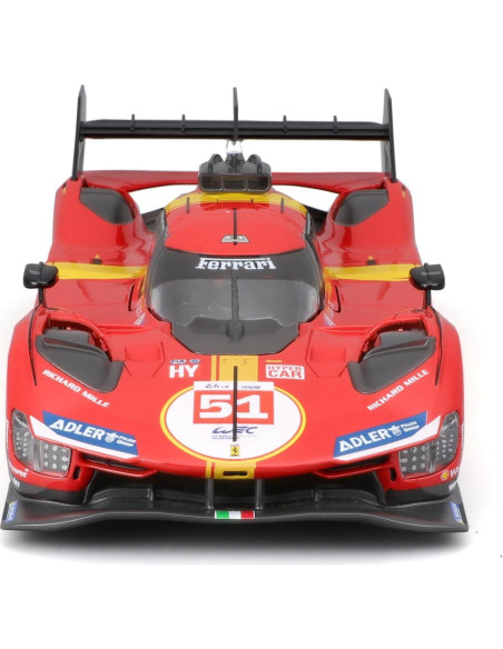 Bburago Ferrari 499P 2023 Modelo a Escala 1/18 Rojo Bburago Ferrari 499P 2023 Modelo a Escala 1/18 Rojo