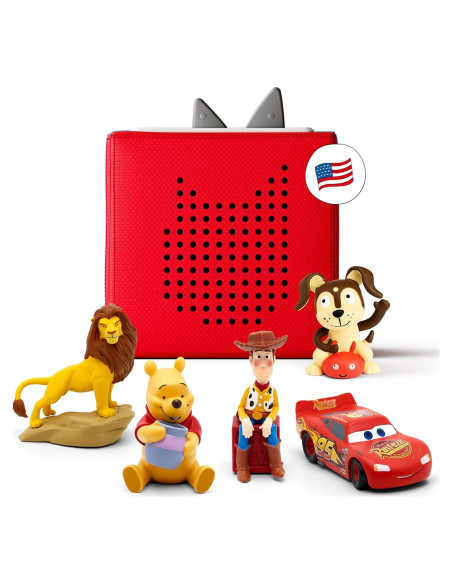 Toniebox Reproductor de Audio Tonies Disney Rojo Toniebox Reproductor de Audio Tonies Disney Rojo