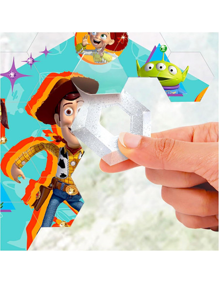 Mosaico de Arte de Ventana Toy Story Disney - 37 Piezas Reutilizables Mosaico de Arte de Ventana Toy Story Disney - 37 Piezas Reutilizables