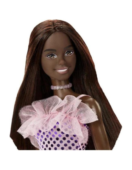 Muñeca Barbie Mattel HJR94 Vestido Rosa Metálico 29 cm Muñeca Barbie Mattel HJR94 Vestido Rosa Metálico 29 cm