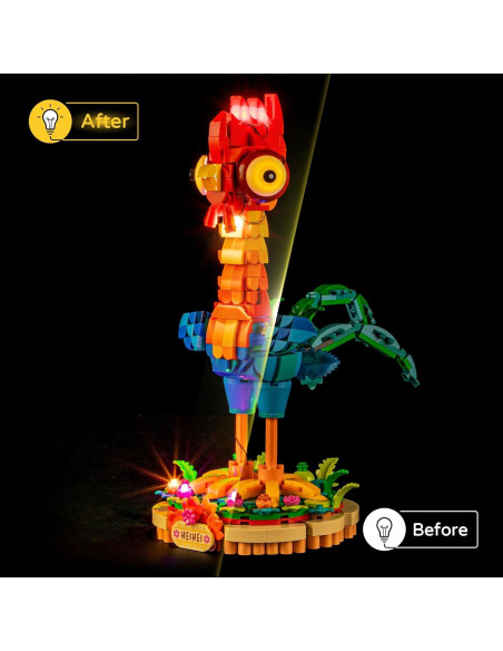 Kit de Luz LED YEABRICKS para Bloques Disney Heihei 43272 Kit de Luz LED YEABRICKS para Bloques Disney Heihei 43272