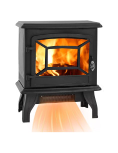 Estufa de Chimenea Eléctrica Dopinmin 1400W Portátil 50,8cm