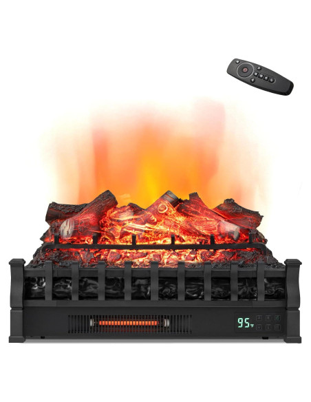 Calentador de Chimenea Eléctrica MAT EXPERT 1500W Negro Calentador de Chimenea Eléctrica MAT EXPERT 1500W Negro