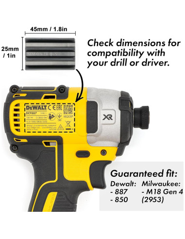 Soporte Magnético para Bits Dewalt Milwaukee - Adhesivo Fuerte