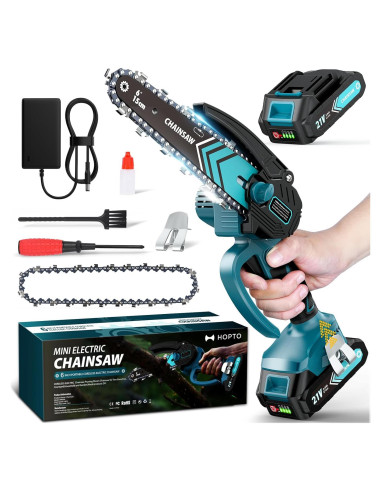 Mini Motosierra Eléctrica Inalámbrica HOPTO 6" 850W