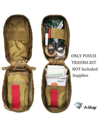 Soporte para Torniquete Vviitop Bolsa Táctica IFAK Negra 22x13cm