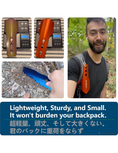 Pala Ultraligera NACETURE para Senderismo - Aluminio, 27g