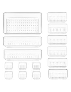 Juego de Organizadores de Cajones Vtopmart 15 PCS Transparente