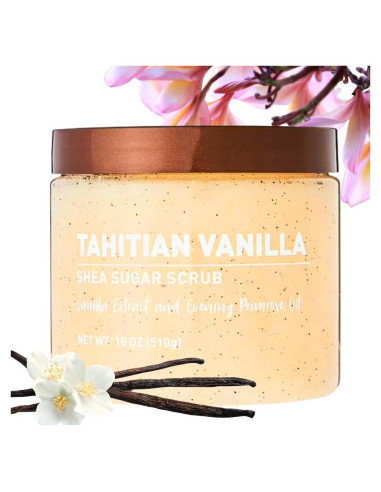 Exfoliante Corporal de Azúcar Genérico 510 g con Manteca de Karité y Vainilla