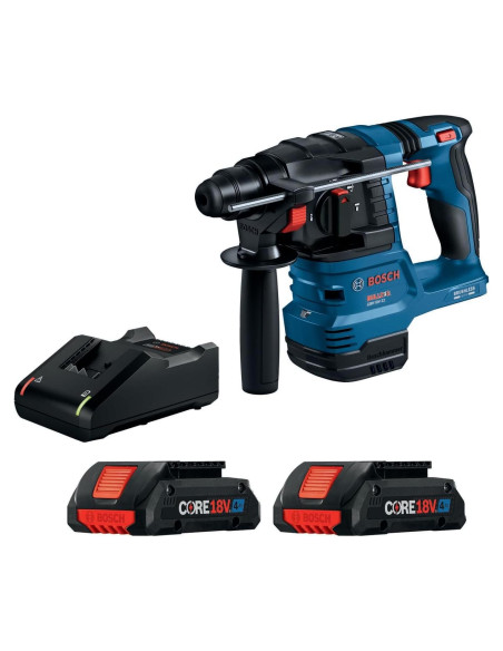 Martillo Rotativo Bosch GBH18V-22K24 18V 2.3kg con 2 Baterías 4Ah Martillo Rotativo Bosch GBH18V-22K24 18V 2.3kg con 2 Baterías 4Ah