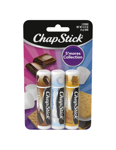 Paquete de 3 Bálamos Labiales ChapStick S'mores 4.25g