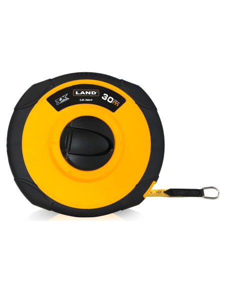 Cinta Métrica de Fibra de Vidrio 30m LAND - Escala Dual Cinta Métrica de Fibra de Vidrio 30m LAND - Escala Dual