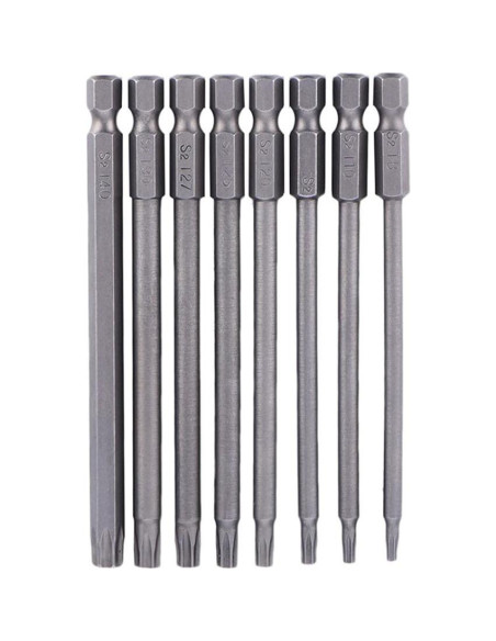Juego de Puntas de Destornillador Torx Yakamoz 8pcs 100mm Juego de Puntas de Destornillador Torx Yakamoz 8pcs 100mm