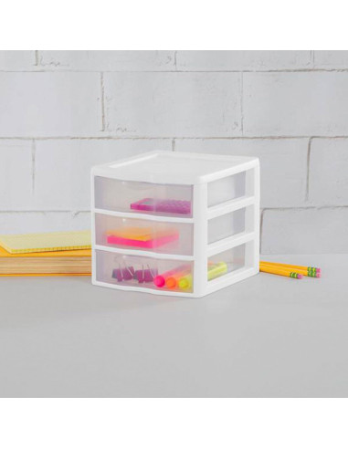 Carrito de Cajones de Almacenamiento Sterilite 6 Pack Blanco