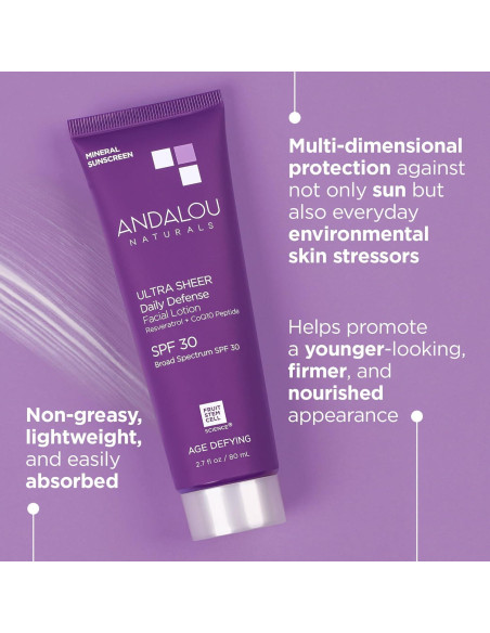 Andalou Naturals Crema Solar Facial Antienvejecimiento SPF 30 - 80 ml Andalou Naturals Crema Solar Facial Antienvejecimiento SPF 30 - 80 ml