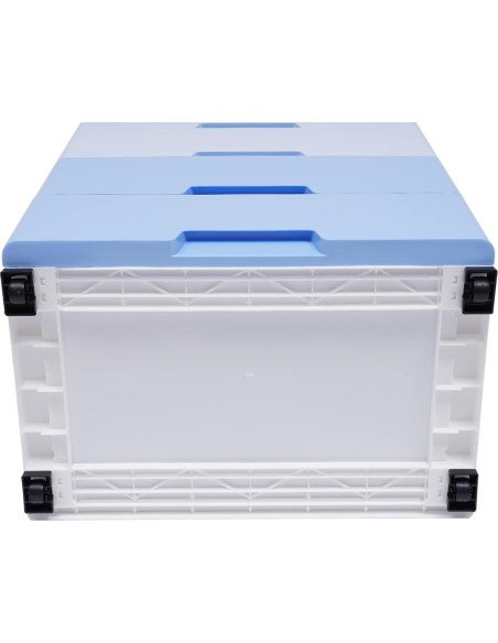 Cómoda de Plástico Kitneed 5 Cajones Azul Degradado 45x30x84cm Cómoda de Plástico Kitneed 5 Cajones Azul Degradado 45x30x84cm