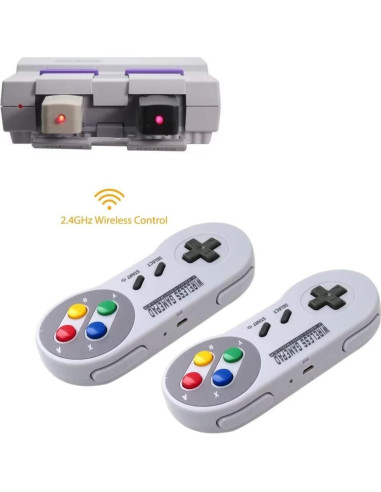 Controlador Inalámbrico Suifaqi 2.4GHz para Mini SNES/NES