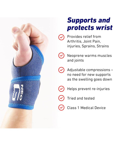 Férula de Muñeca Neo G Ajustable para Artritis y Esguince