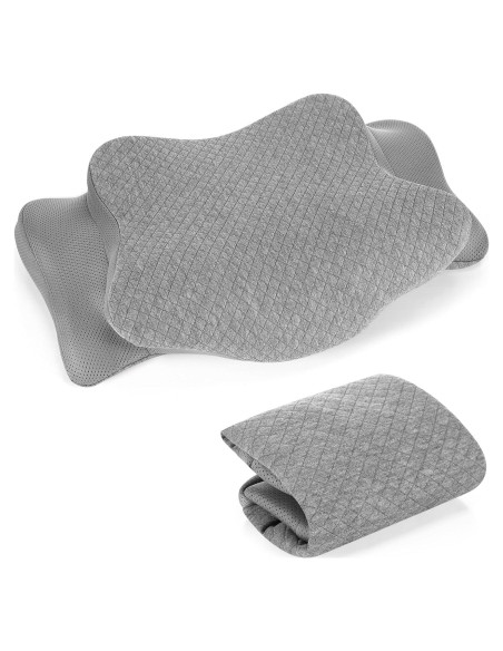 Funda de Almohada Cervical HunnmingRe Gris 63x38 cm Ergonómica Funda de Almohada Cervical HunnmingRe Gris 63x38 cm Ergonómica