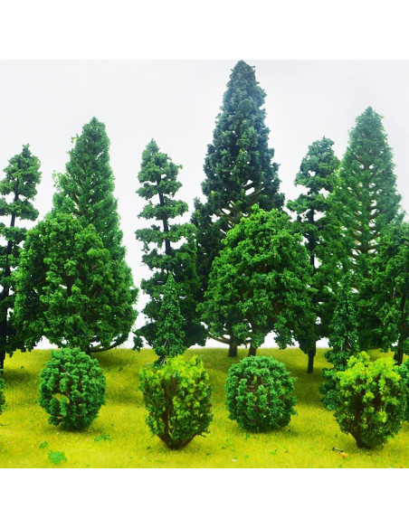 25 Árboles Miniatura Mixtos MOMOONNON para Diorama 2.5-13 cm 25 Árboles Miniatura Mixtos MOMOONNON para Diorama 2.5-13 cm