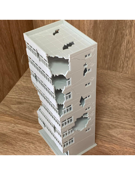 Modelo de Montaje Edificio Dañado LinaLife 1:144 Modelo de Montaje Edificio Dañado LinaLife 1:144