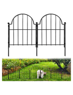 Cerca de Jardín Metal Blingluck 10 Paneles 3.35 m Arqueada