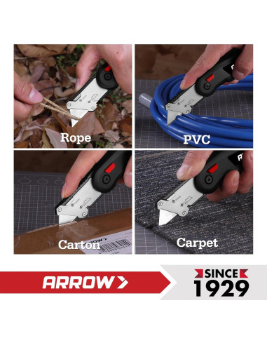 Cuchillo Utility Arrow 17.78 cm con 14 cuchillas SK2