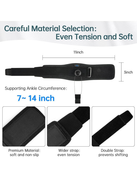 Férula AFO para pie caído ajustable PRFCTLIFE 27.94 cm Férula AFO para pie caído ajustable PRFCTLIFE 27.94 cm