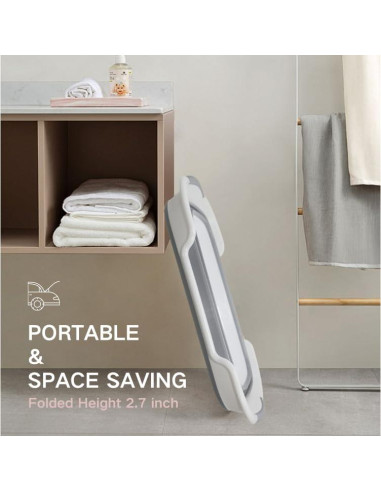 Bañera Plegable para Mascotas Cyanoe 60x39cm Gris