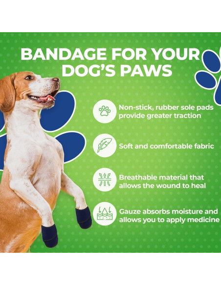 Botas Médicas para Perros Healers PetCare - Mediano - Azul Botas Médicas para Perros Healers PetCare - Mediano - Azul