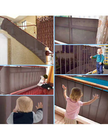 Red de Seguridad Infantil Adsoner 3m x 0.76m Malla Resistente