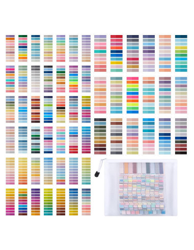 Pestañas Adhesivas Transparentes ReliThick 12000 Pcs Multicolor