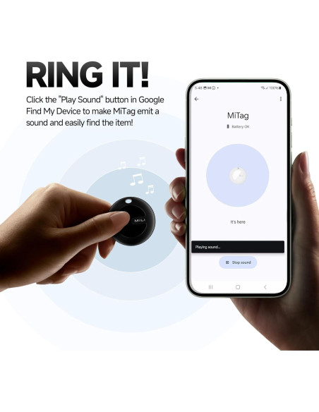 Rastreador Bluetooth MiLi MiTag para Android IP67 1 Paquete Rastreador Bluetooth MiLi MiTag para Android IP67 1 Paquete