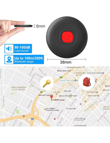 Air Tag 4-Pack GLOBELEC, Rastreador Bluetooth IP68 para Llaves