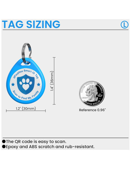 Placas de Identificación para Perros ILFINDYOU - Paquete de 3 Placas de Identificación para Perros ILFINDYOU - Paquete de 3