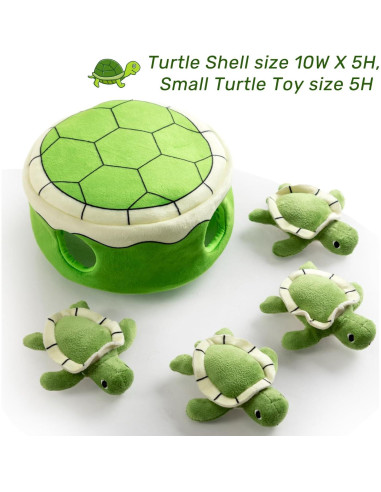 Juguete Squeaky para Perros Hollypet Tortuga 25,4 cm