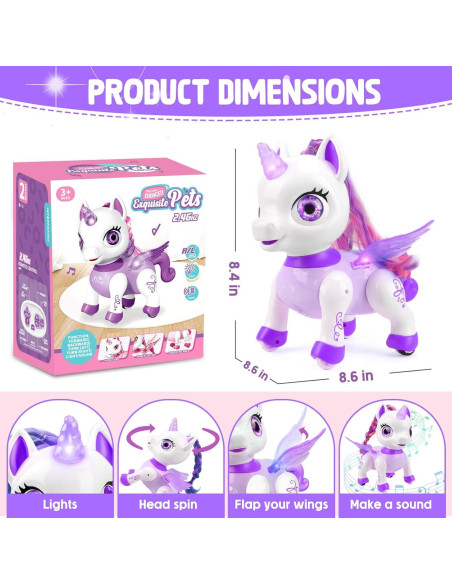Unicornio Robot Control Remoto Britik 20.57x12.7 cm Púrpura Unicornio Robot Control Remoto Britik 20.57x12.7 cm Púrpura