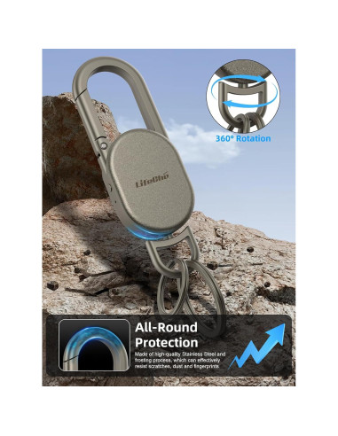 Llave Buscador de Llaves LifeChé con GPS y Acero Inoxidable