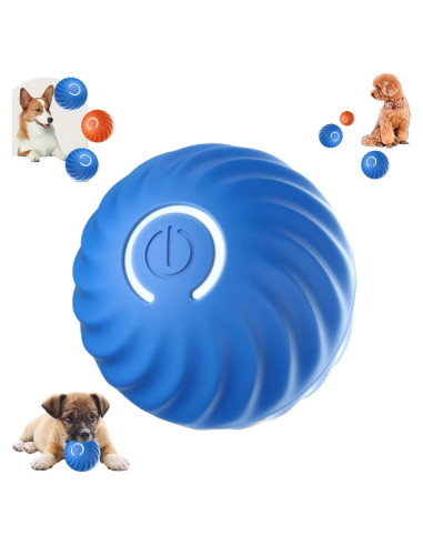 Pelota Saltarina Inteligente para Perros Azul - Juguete Automático